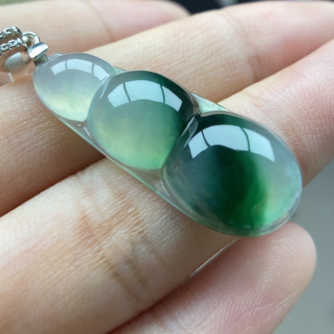 翡翠银S925镶嵌颈饰吊坠21