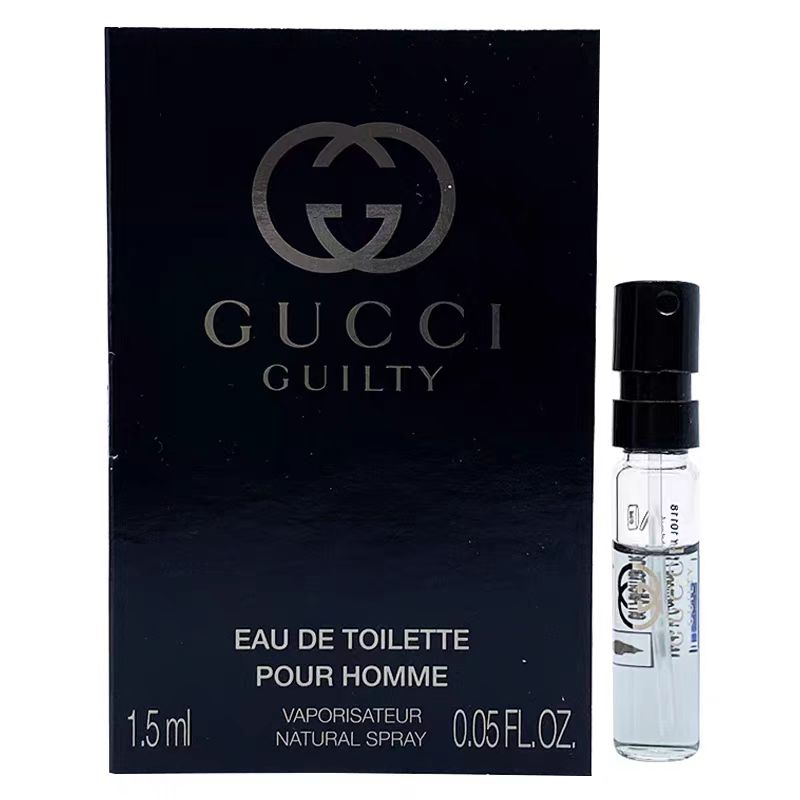 GUCCI/古驰罪爱男士淡香水小样1.5ml带喷头经典清新好闻中性魅力