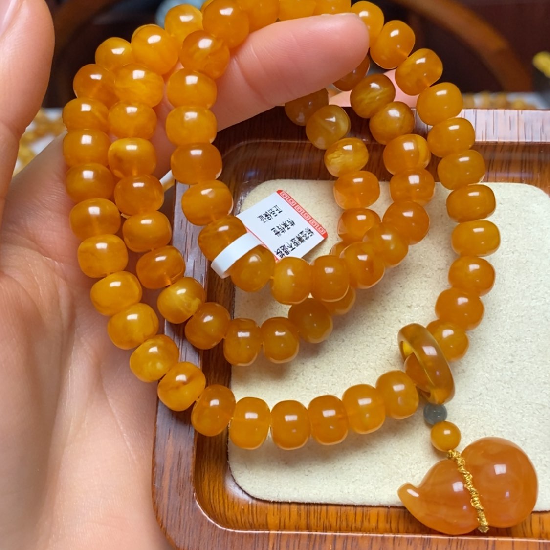 【闪购商品】蜜蜡颈饰未镶嵌项链