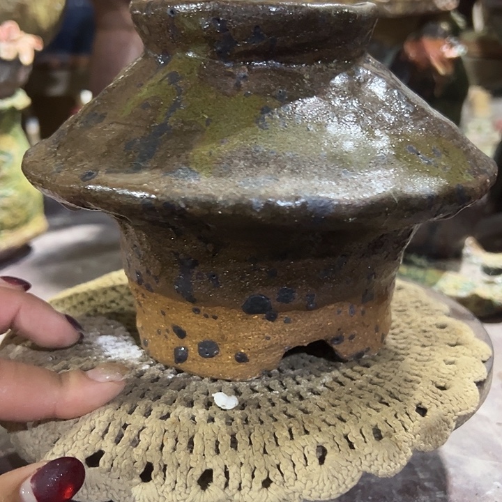 福利手工粗陶高温花盆