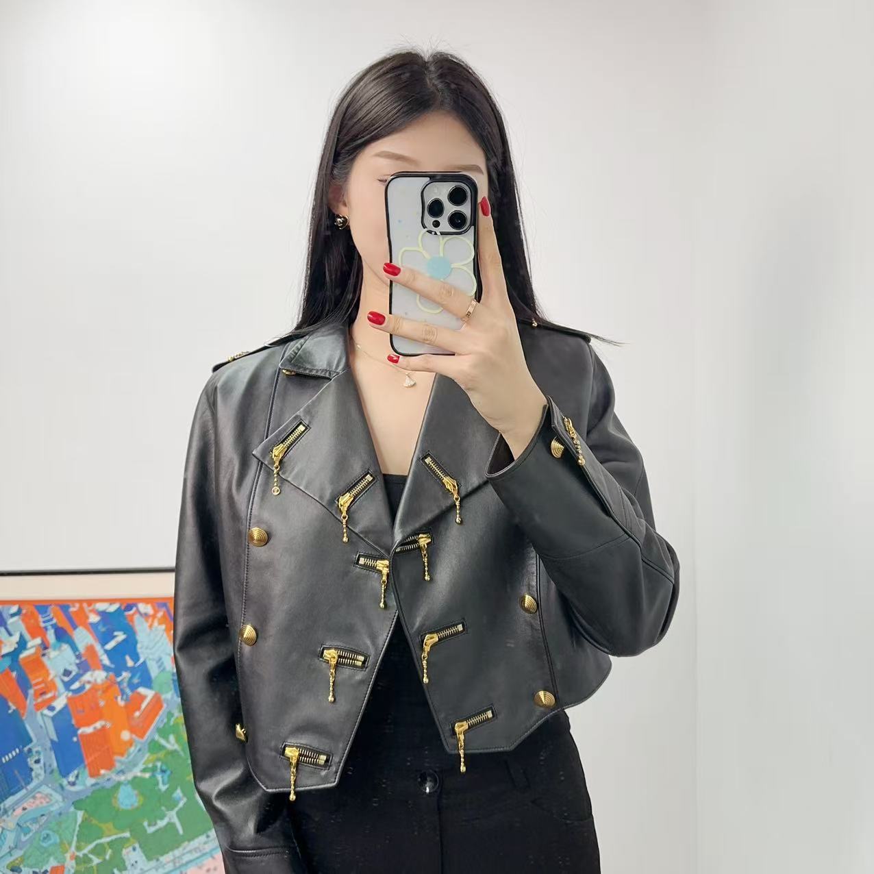 95新 LouisVuitton/路易威登 全皮夹克秀款38码/250809ZHZYW01