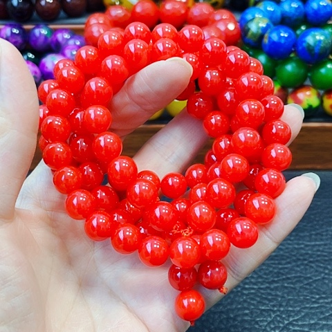 手饰玛瑙未镶嵌鸽血红108