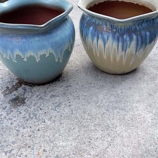 紫砂花盆高度19口径20