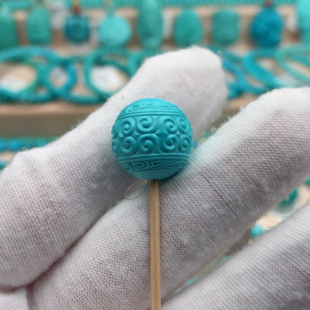 绿松石未镶嵌珠宝奇石15mm