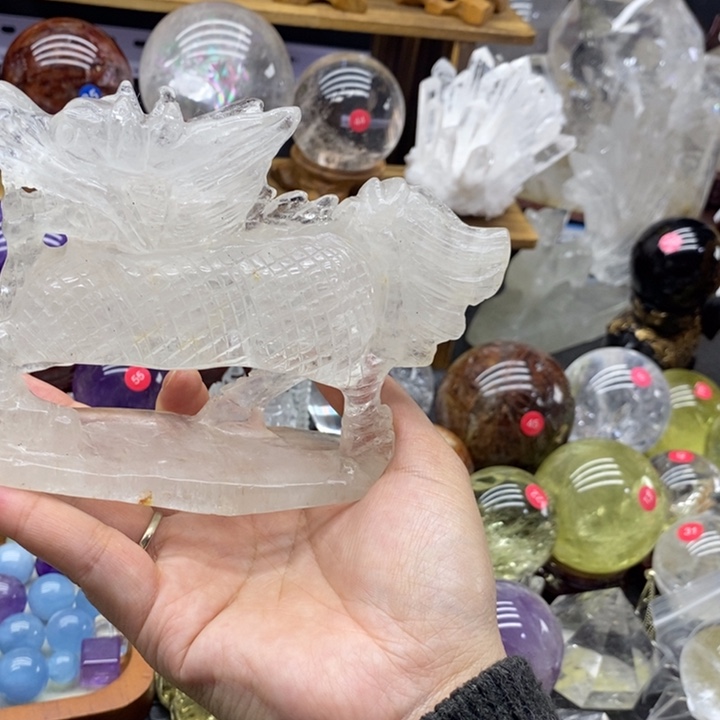 怡***殿石材天然水晶摆件