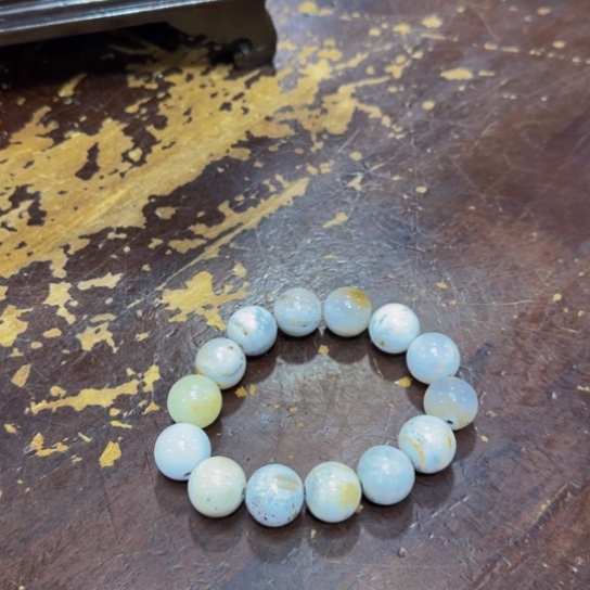 硅化玉手串未镶嵌