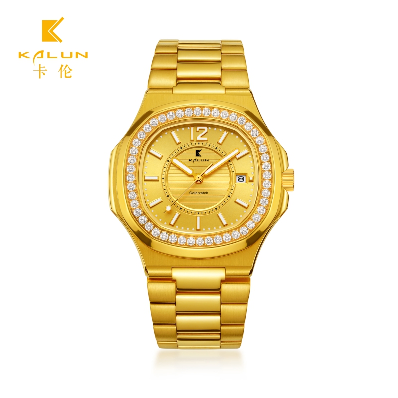 L【全金锣王】足金黄金制品/全自动机械腕表8576G