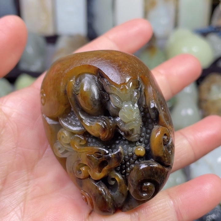 和田玉未镶嵌挂件