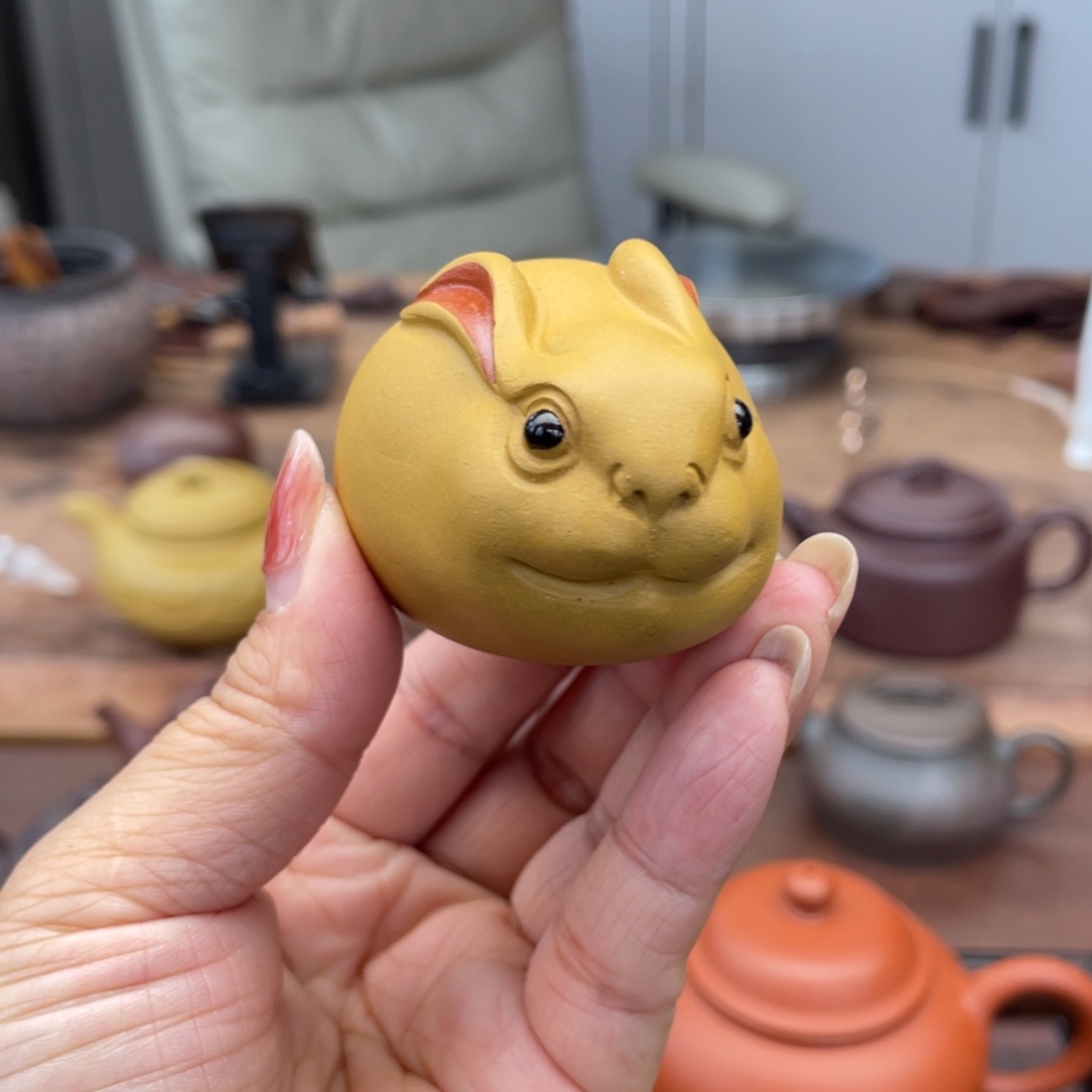 紫砂茶宠紫纱茶宠兔子