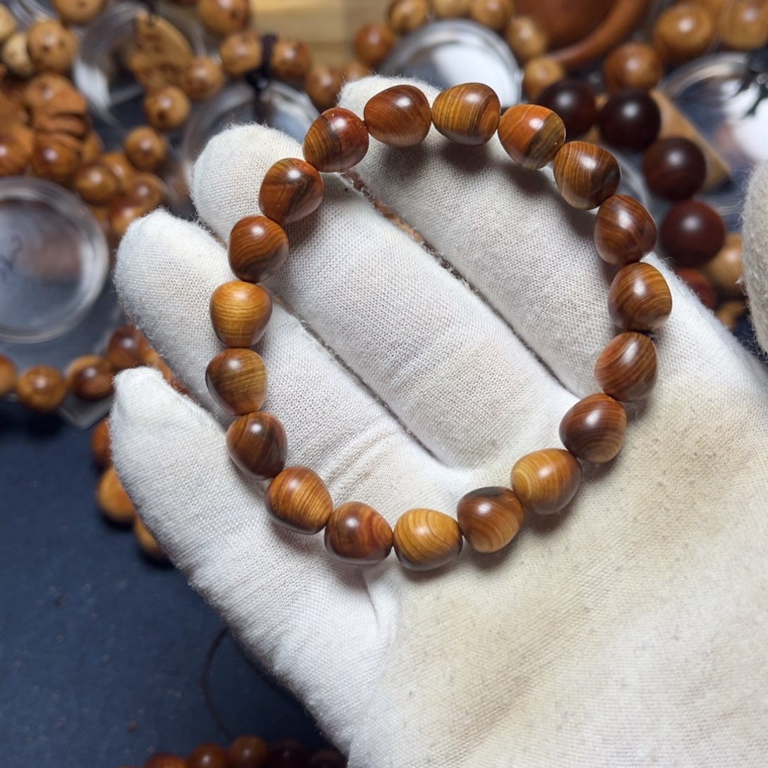 手串/手链柏木（崖柏）1.0水滴珠手串北太行