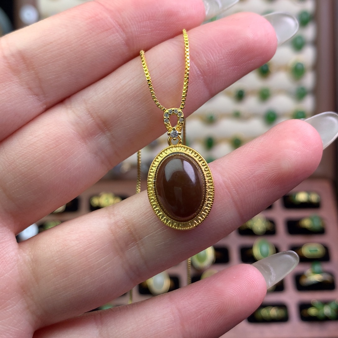 梅***6和田玉银S925镶嵌戒指