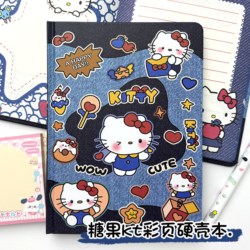 A5卡通硬壳笔记本彩页记事本