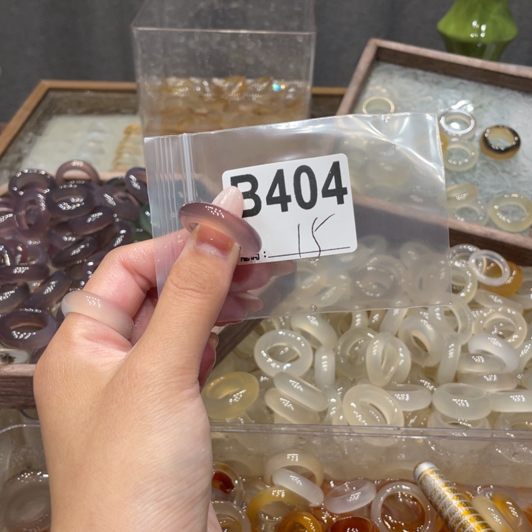 玛瑙/玉髓未镶嵌戒指404