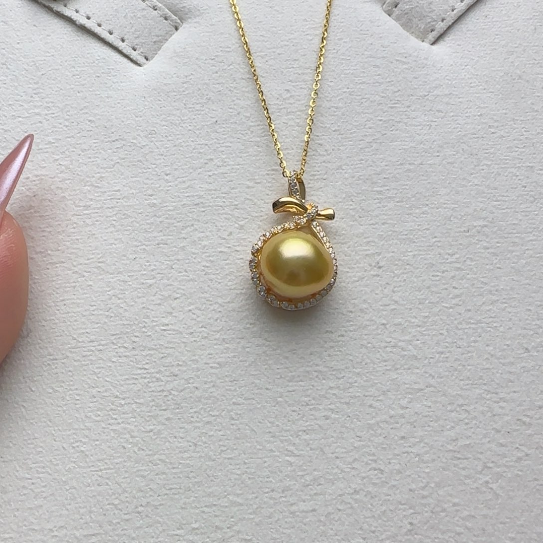 海水珍珠颈饰银S925镶嵌