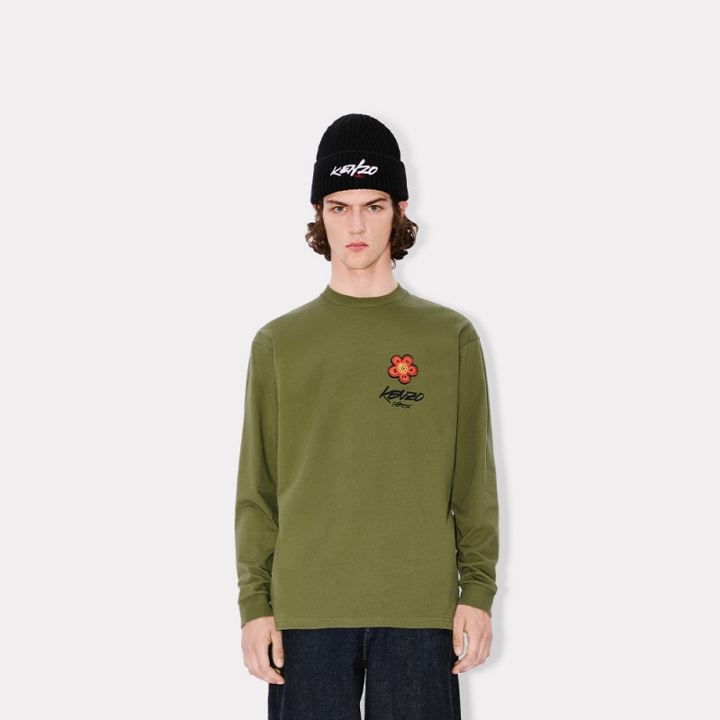 【Kenzo x Futura 2000】 2025秋冬系列 长袖花朵图案T恤