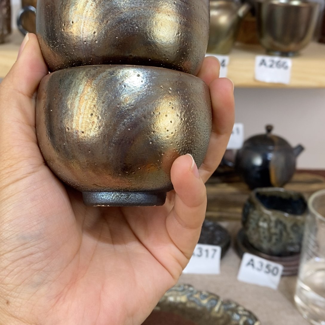 潘建水紫陶柴烧主人杯