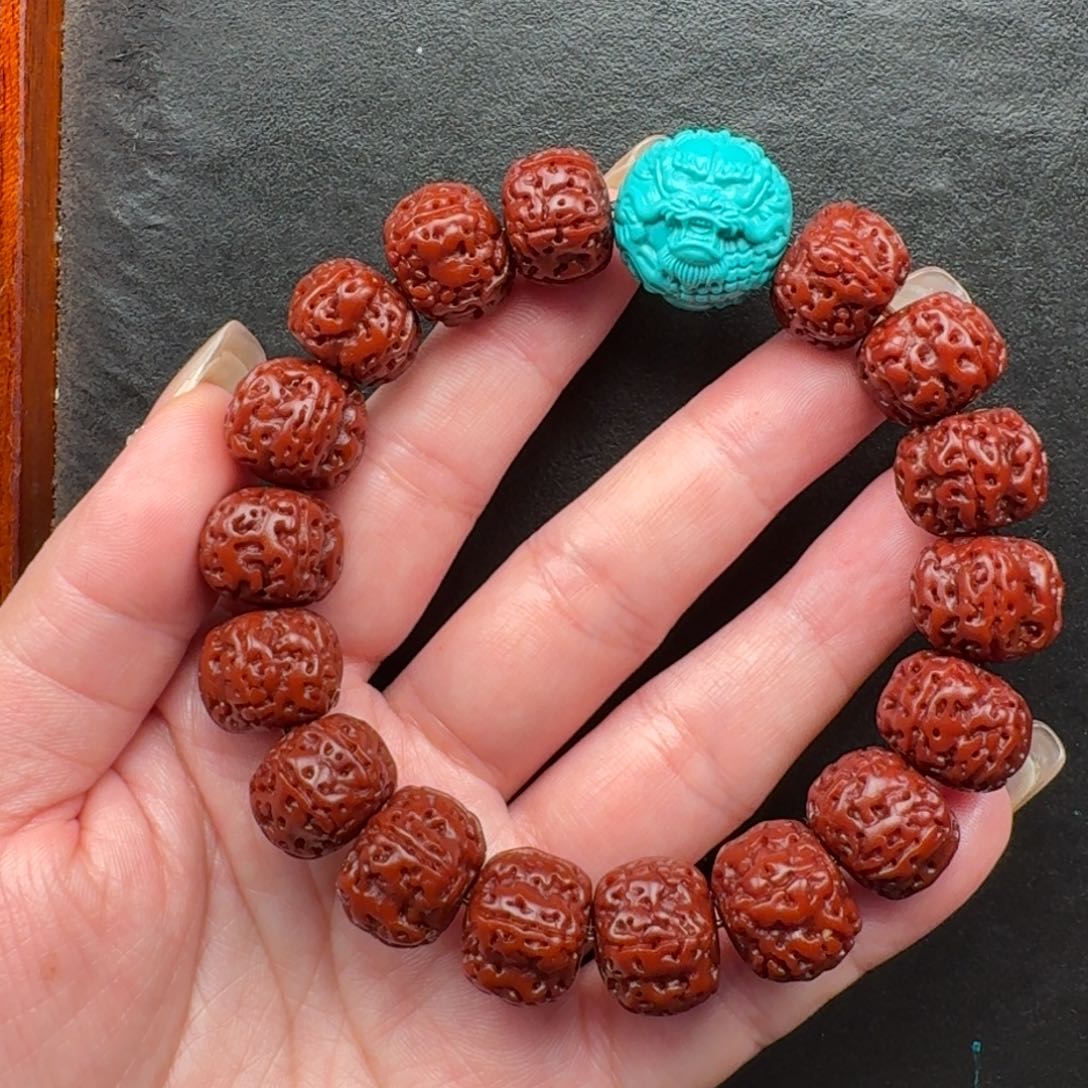 金刚菩提吊坠军*盘龙