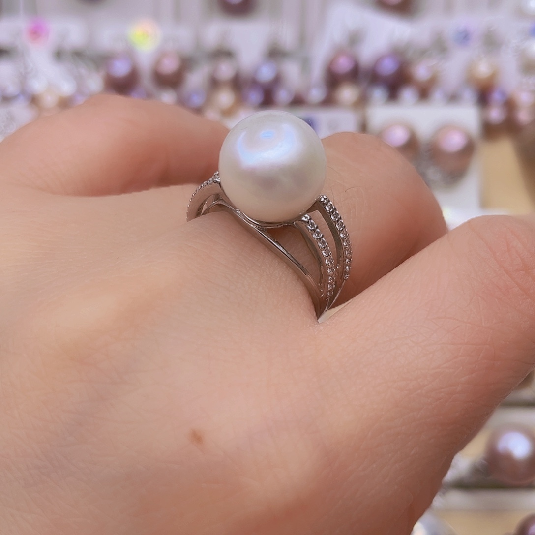 未镶嵌戒指淡水珍珠