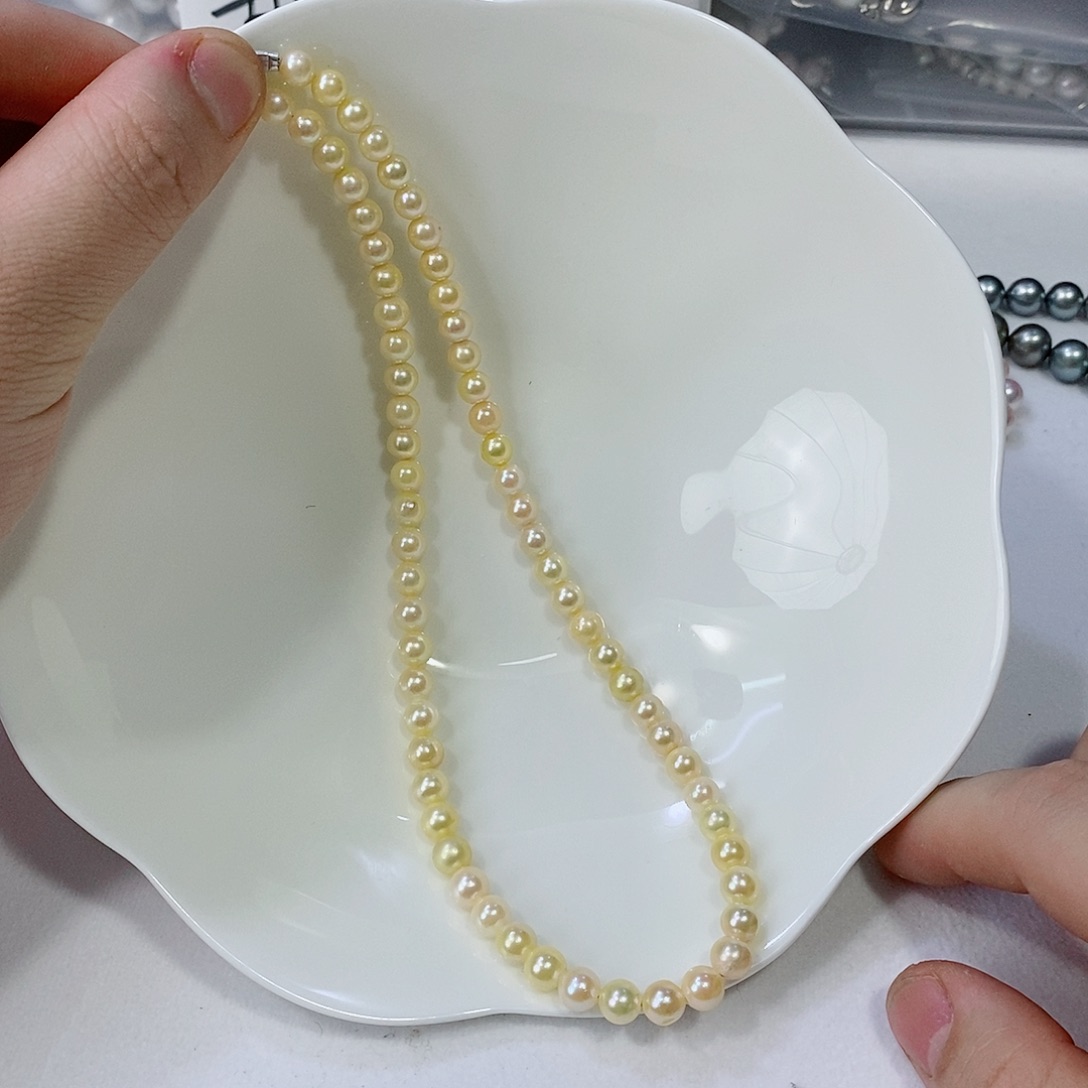 海水珍珠颈饰银S925镶嵌