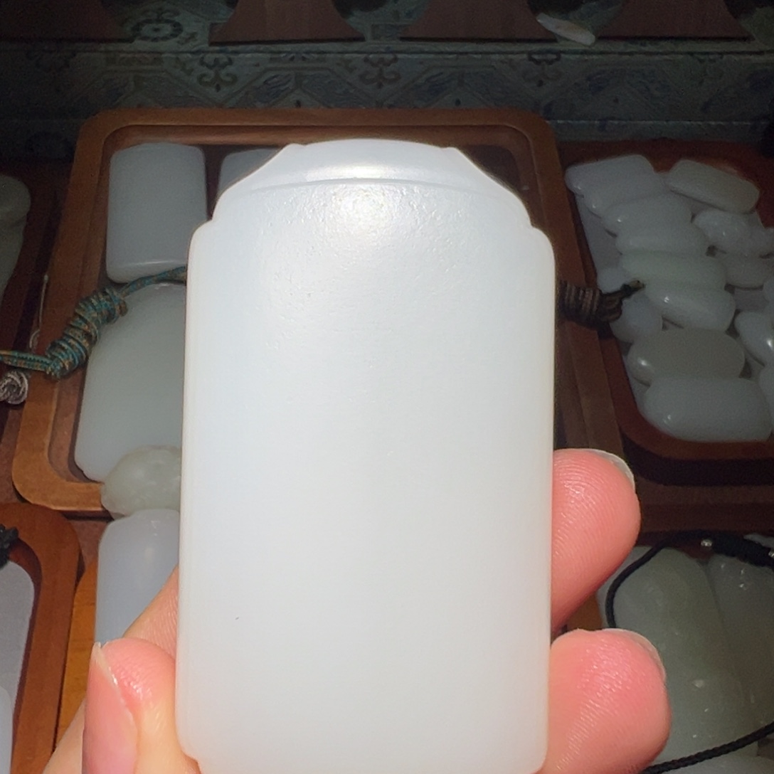 E***.和田玉未镶嵌挂件