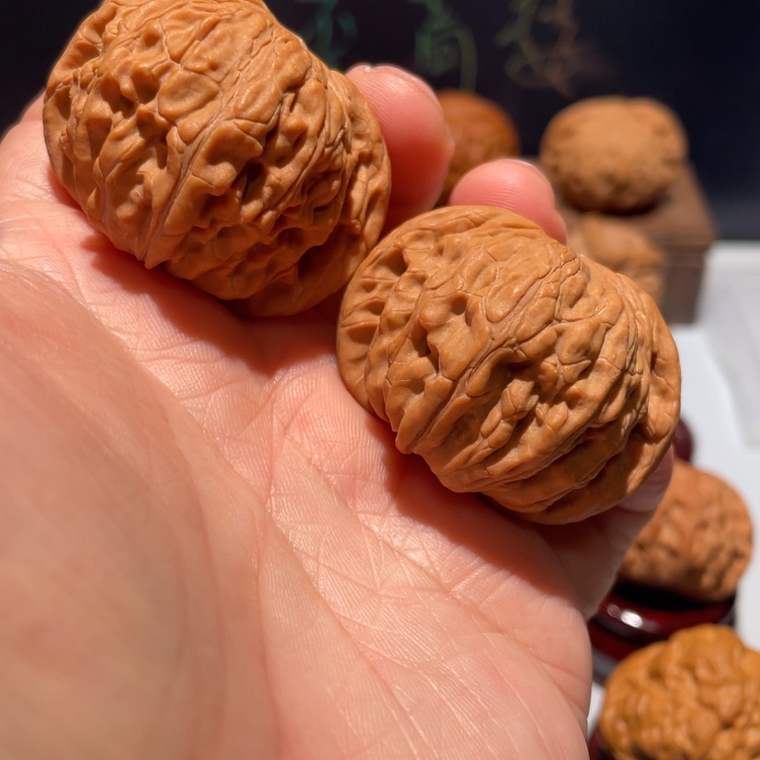 文玩核桃把件阿**蚁磨盘43全品