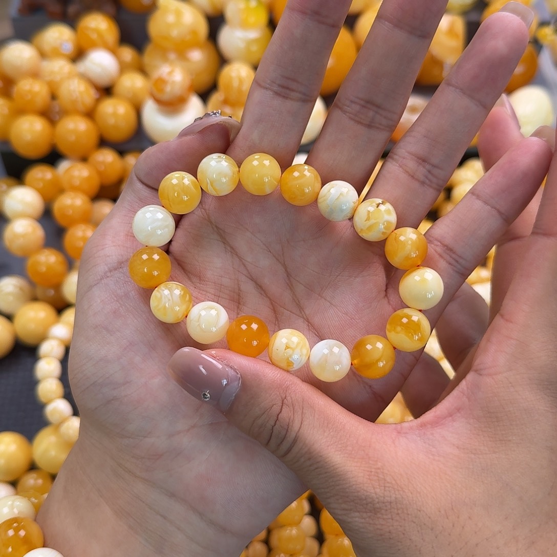 蜜蜡未镶嵌珠宝奇石12mm