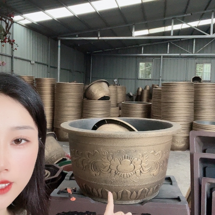圆形83花盆一个无孔