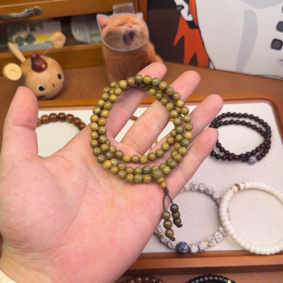 空***青维腊木（绿檀）手串/手链