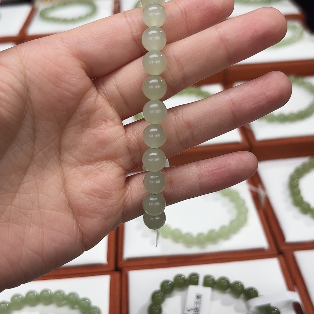 和田玉手串未镶嵌诺*