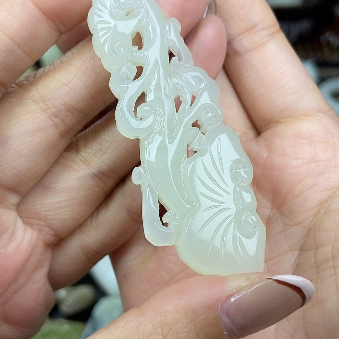 和田玉未镶嵌挂件