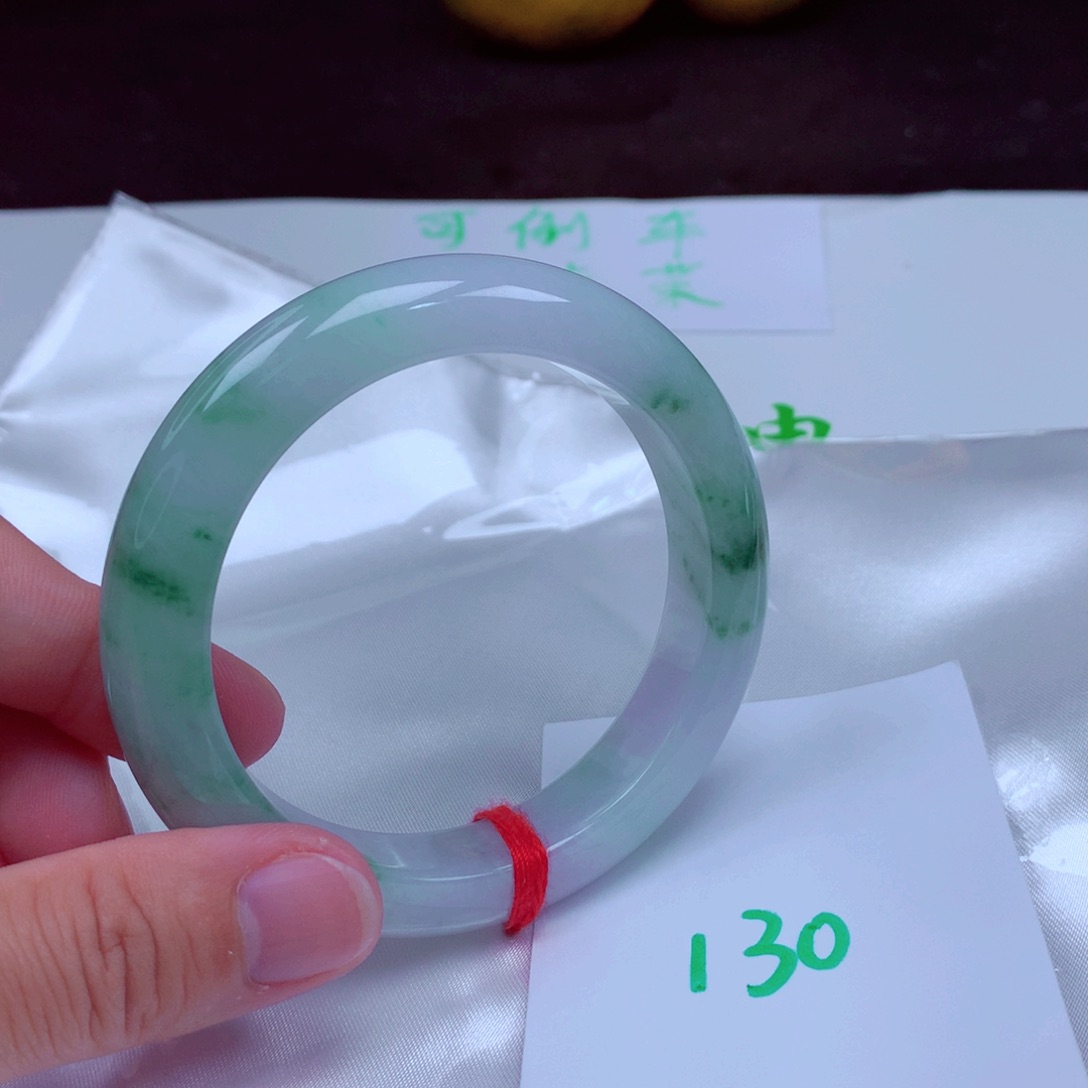 未镶嵌手镯翡翠缅甸天然A货翡翠手镯56.6