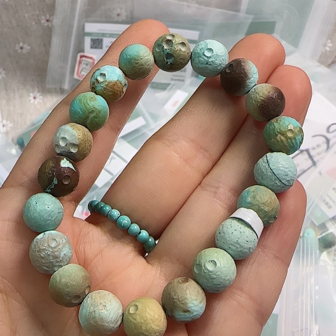 绿松石珠宝半成品未镶嵌