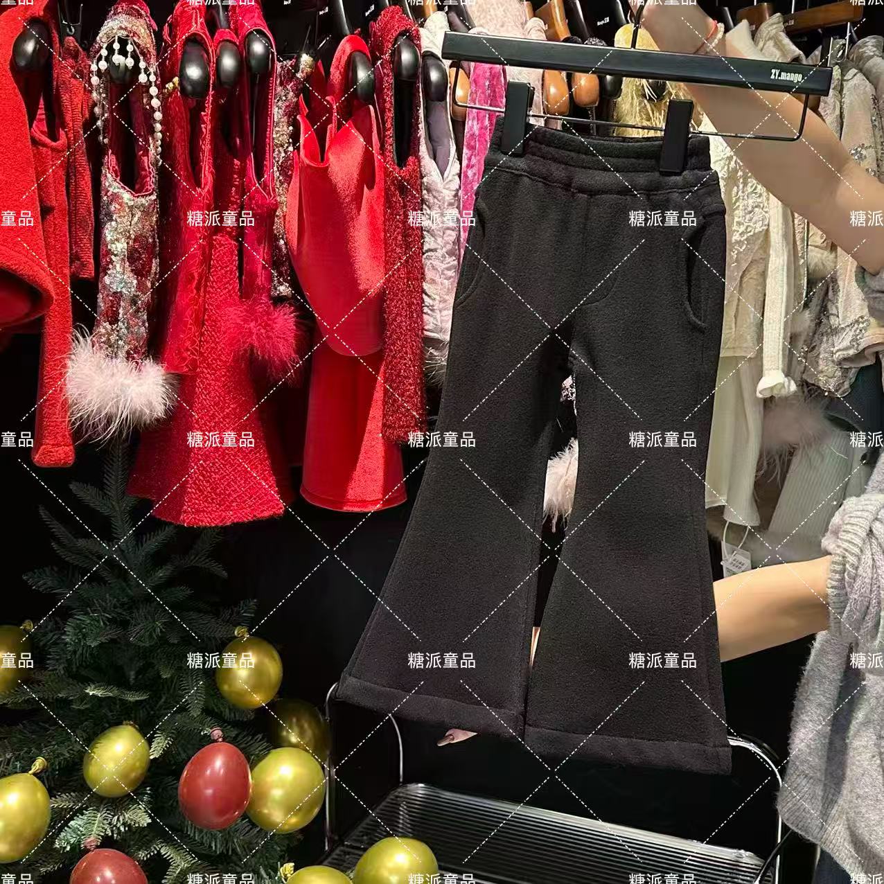 1026百搭黑色版型正加绒鱼尾裤