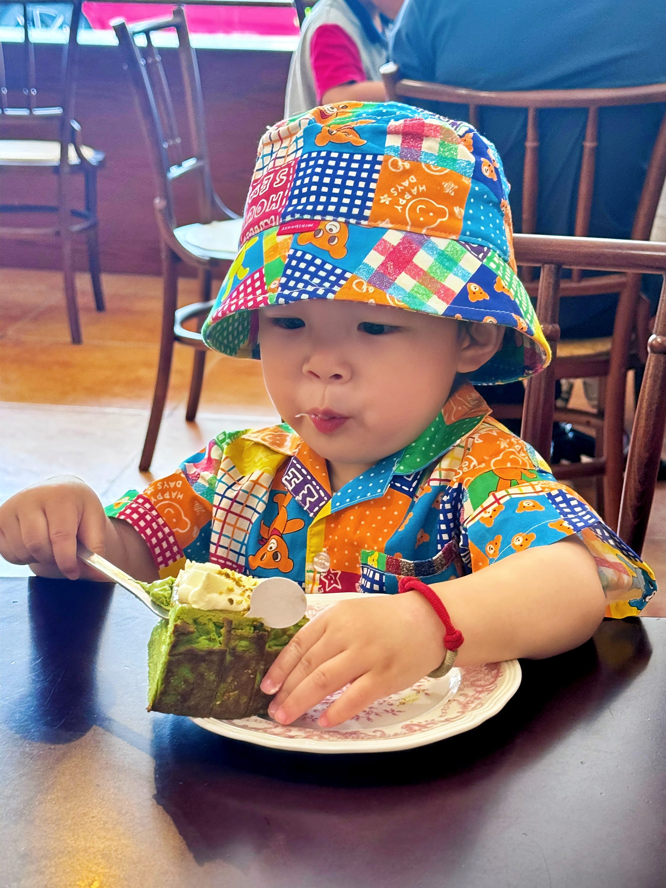 （现货）宝宝薄款单排扣小童中大童中性休闲沙滩格子游泳夏季套装