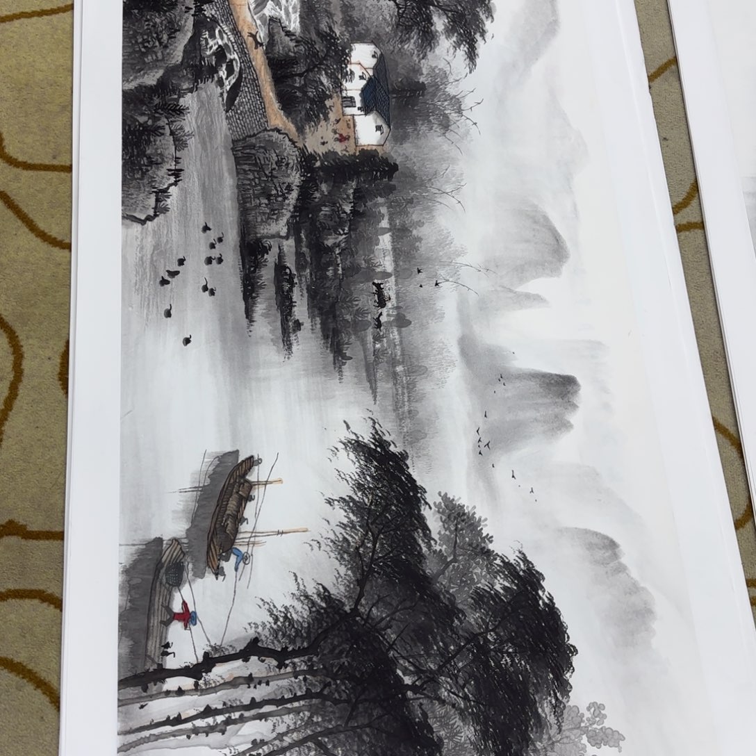 国画飞*四尺李益民山水