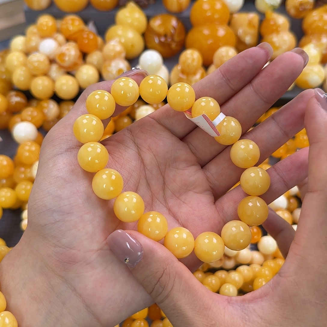 蜜蜡未镶嵌珠宝奇石同料15mm