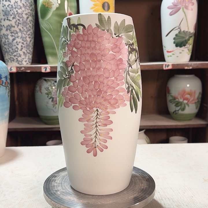 陶高33腰鼓紫藤新款新款陶瓷陶瓷