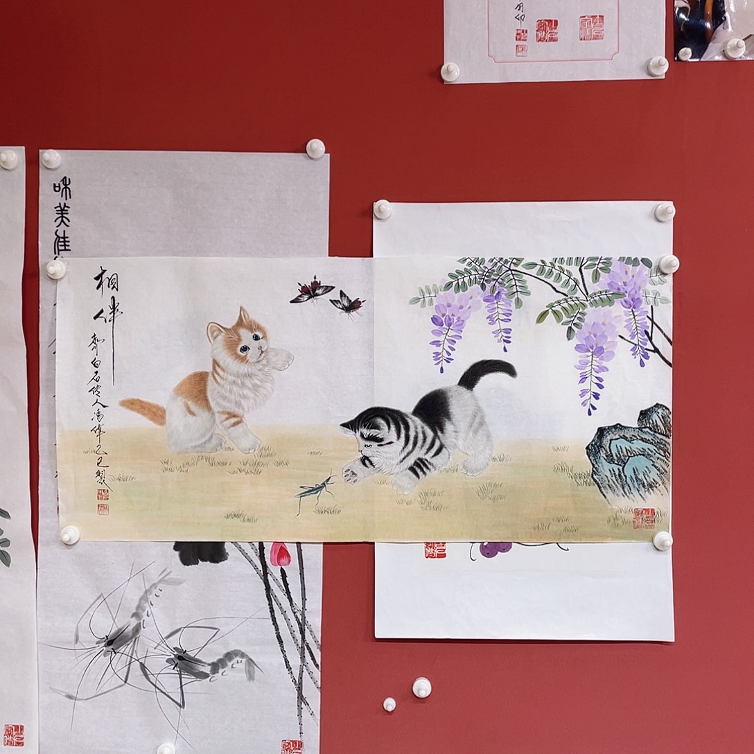 国画冯伟老师手绘国画作品音浩