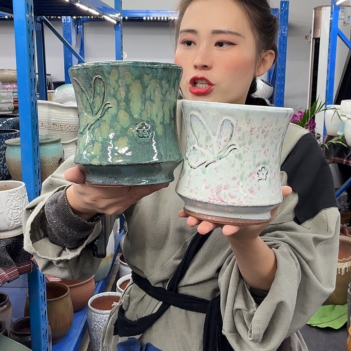 15×16 -粗陶花盆有孔-买买买