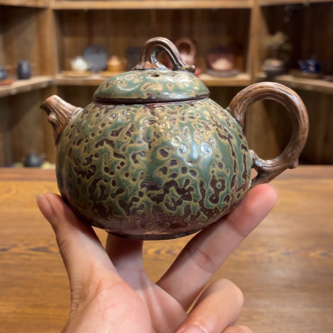 柴烧老岩泥茶器皿