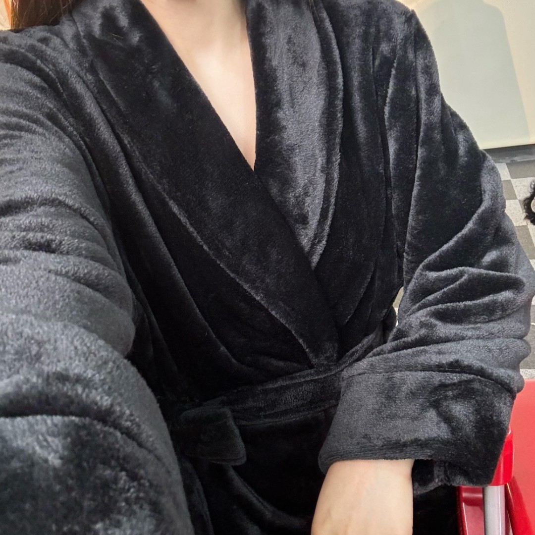 BZX高定睡袍男女情侣款双层可外穿长款加绒加厚冬季双层保暖睡衣