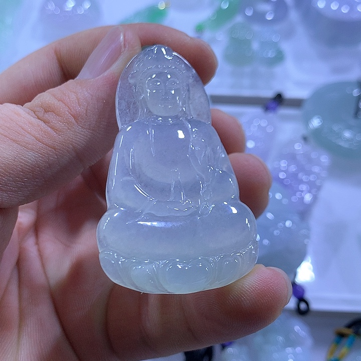 翡翠未镶嵌颈饰天然翡翠A货吊坠