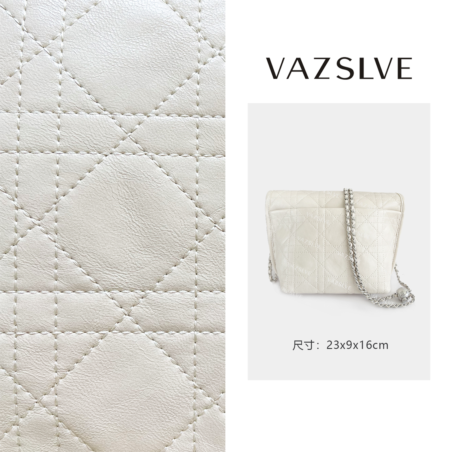 VAZSLVE/原创设计GQ-2996-米杏 秋冬新款轻奢小包