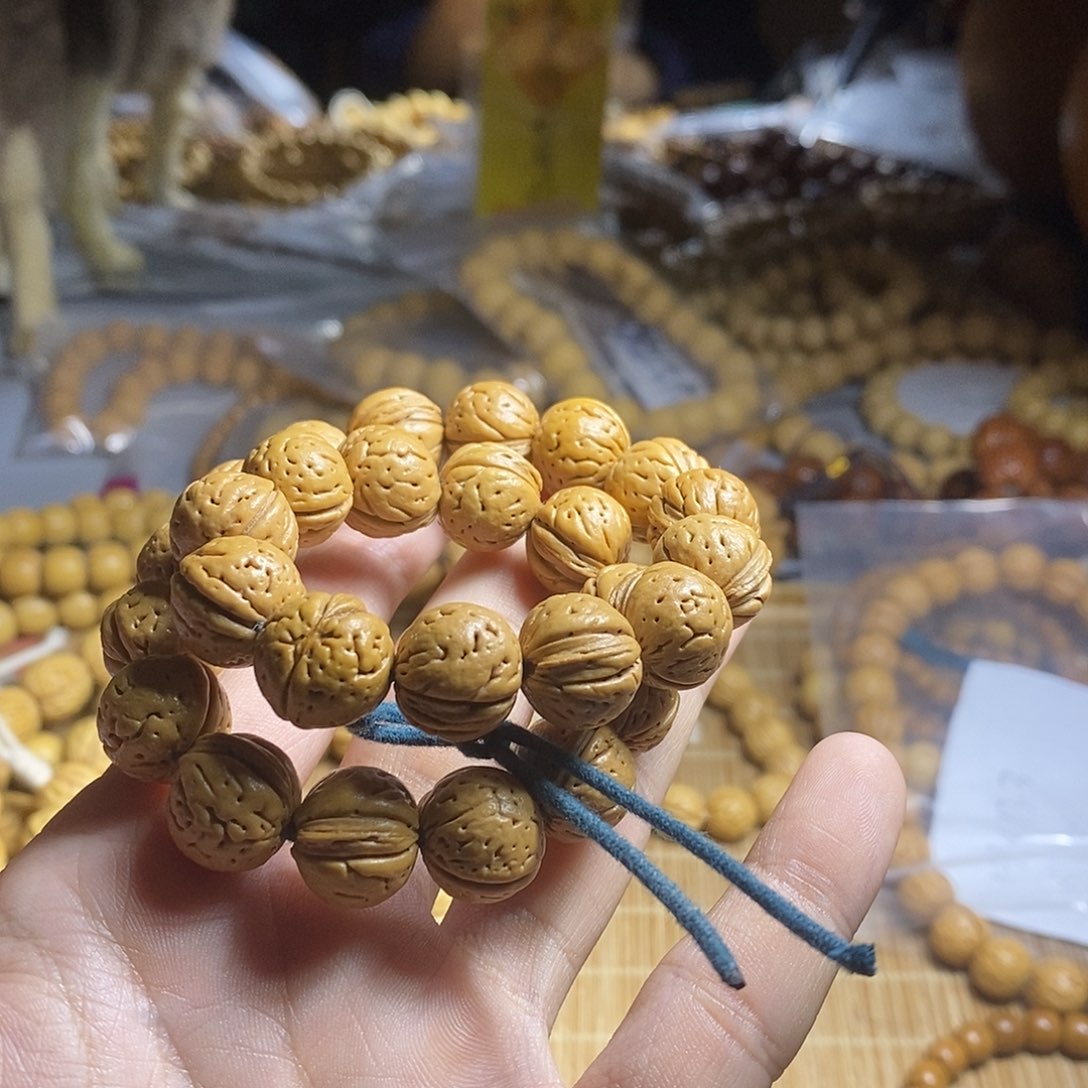 核桃手串/手链奶油核原皮