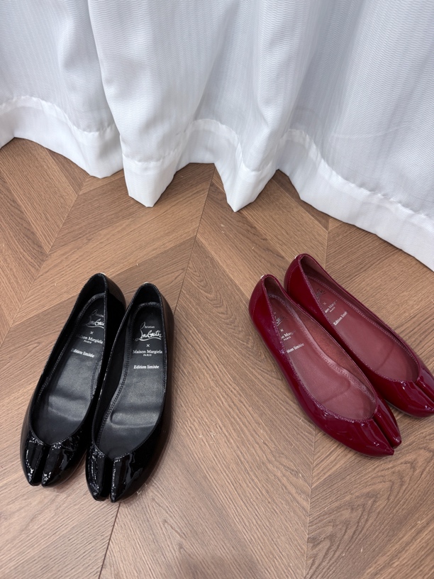 软羊浅口单鞋小猪脚鞋红底鞋