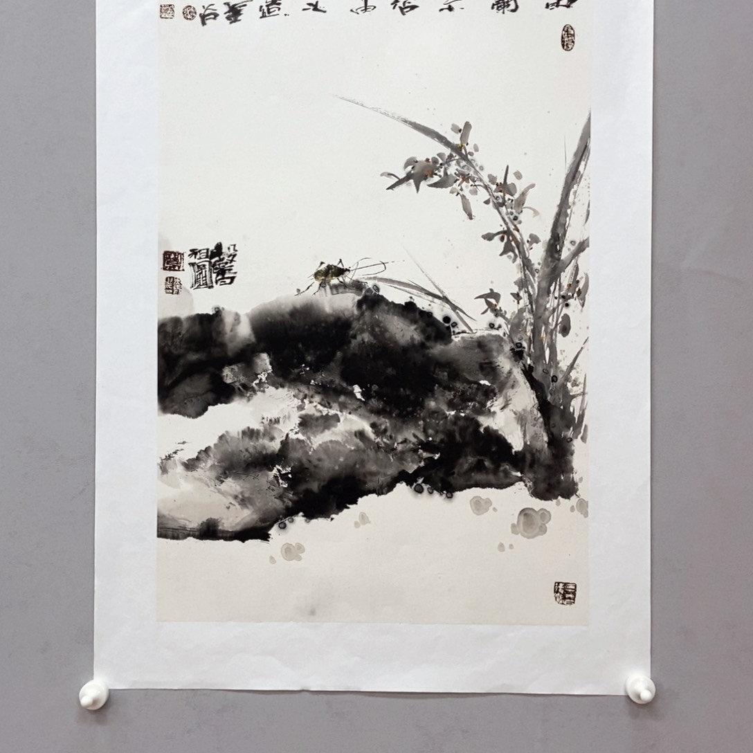国画张光胜四尺三开精品画作