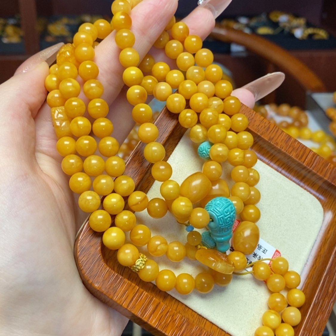 【闪购商品】蜜蜡手链未镶嵌手串