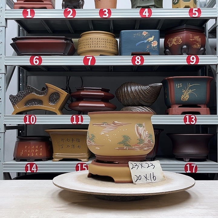 紫砂花盆紫砂花盆