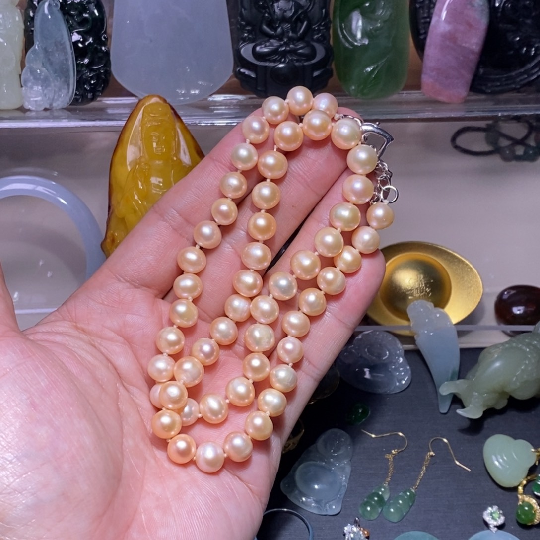 未镶嵌颈饰淡水珍珠项链400