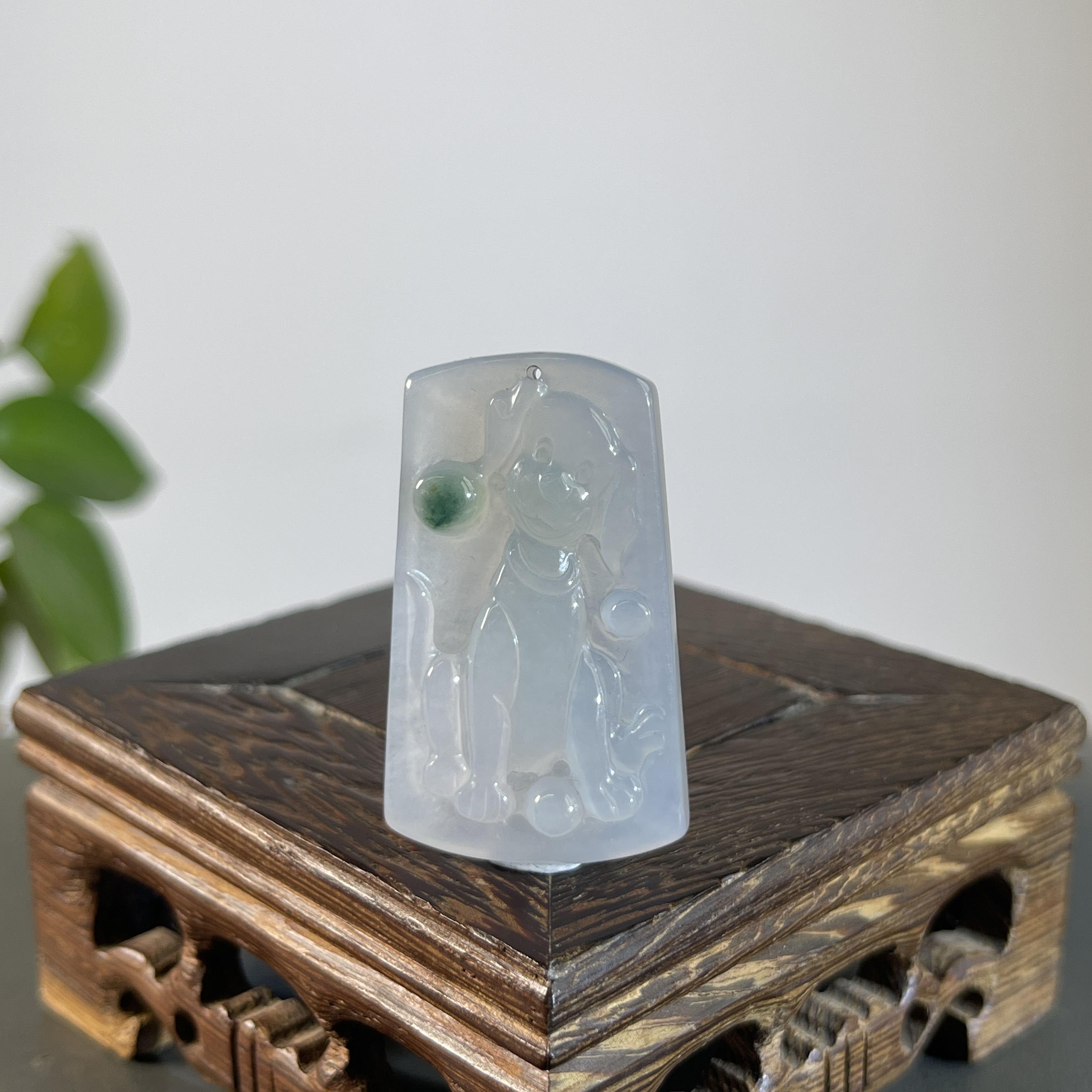 JGB13-109  天然缅甸A货翡翠  旺财